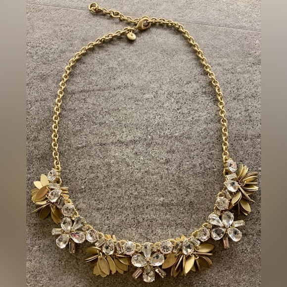 J. Crew Factory Crystal Bouquet Necklace - Picture 7 of 9